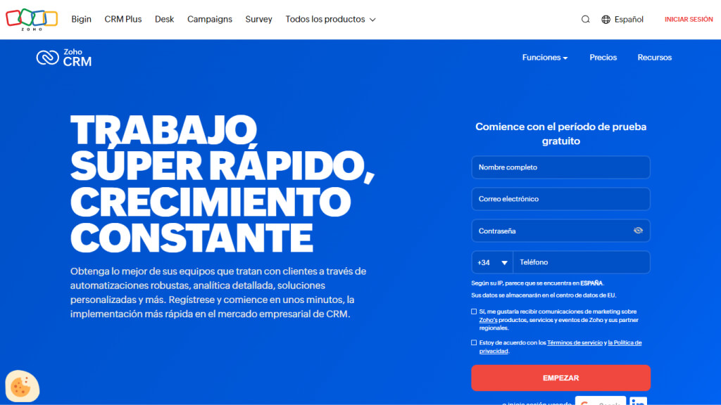 CRM Gratis Zoho