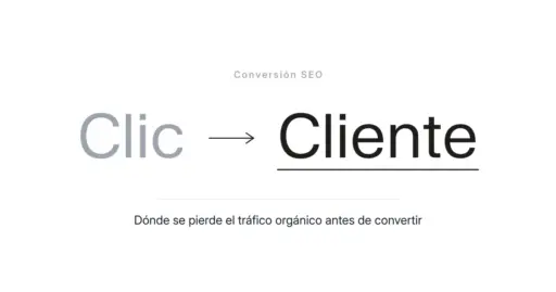 Del clic al cliente: donde se pierde el trafico organico antes de convertir